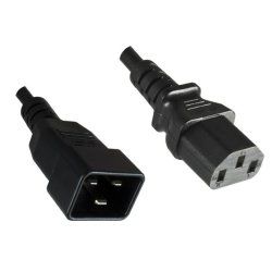 Microconnect PE030610 câble électrique Noir 1 m Coupleur C13 Coupleur C20