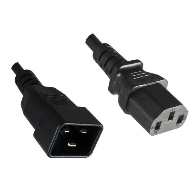 Microconnect PE030610 câble électrique Noir 1 m Coupleur C13 Coupleur C20