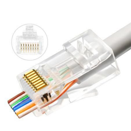 Lanview LVN125306 connecteur de fils RJ45 Transparent