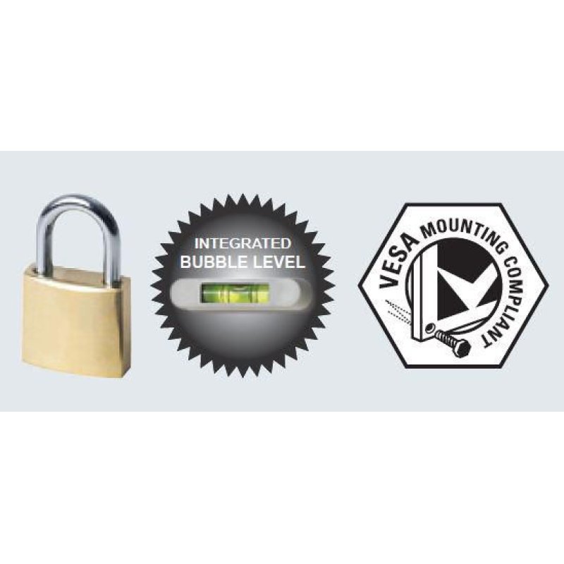 Vivolink VLMW4065T support pour téléviseur 165,1 cm (65") Noir