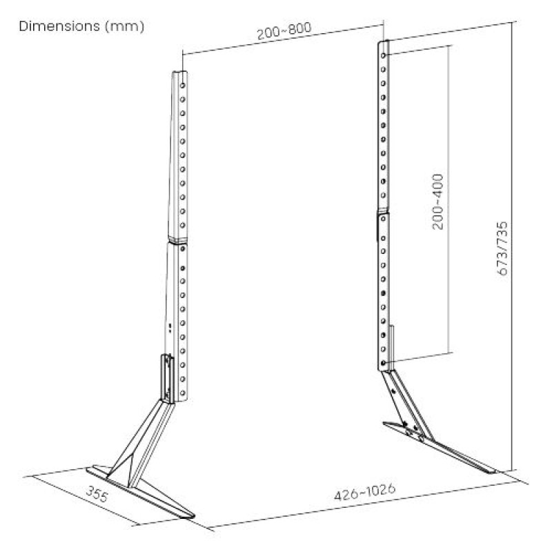 Vivolink VLMT400B support d'écran plat pour bureau