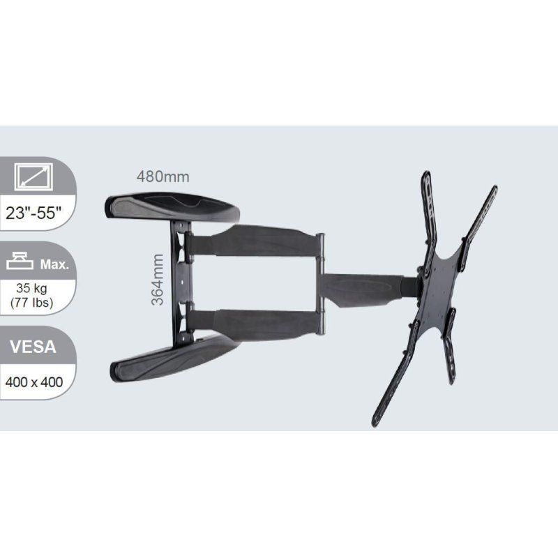 Vivolink VLMW2355A support pour téléviseur 139,7 cm (55") Noir