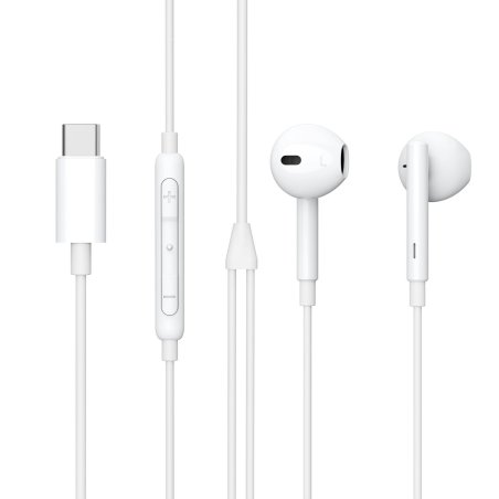 eSTUFF ES652200-BULK headphones/headset Wired In-ear Calls/Music USB Type-C White