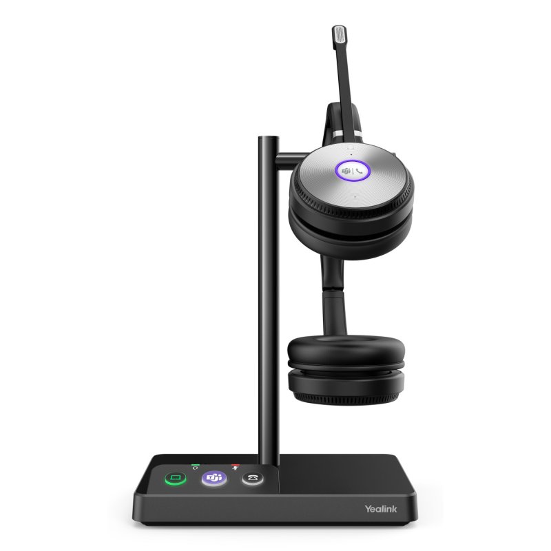 Yealink WH62 Dual Teams Systèmes de conférences audio personnelle Sans fil Arceau Bureau/Centre d'appels Micro-USB