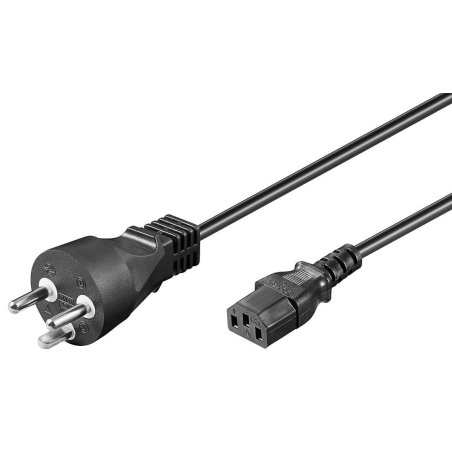 Microconnect PE12041R câble électrique Noir 1 m Coupleur C13