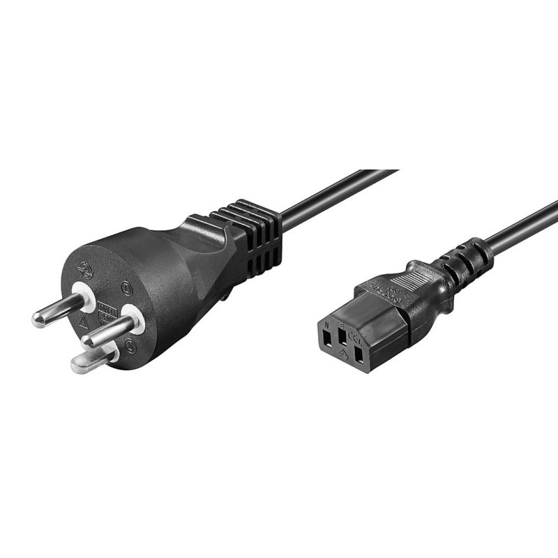 Microconnect PE1204100R câble électrique Noir 10 m IEC 320 Coupleur C13