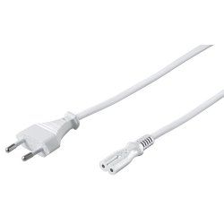 Microconnect PE0307100W power cable White 10 m C7 coupler