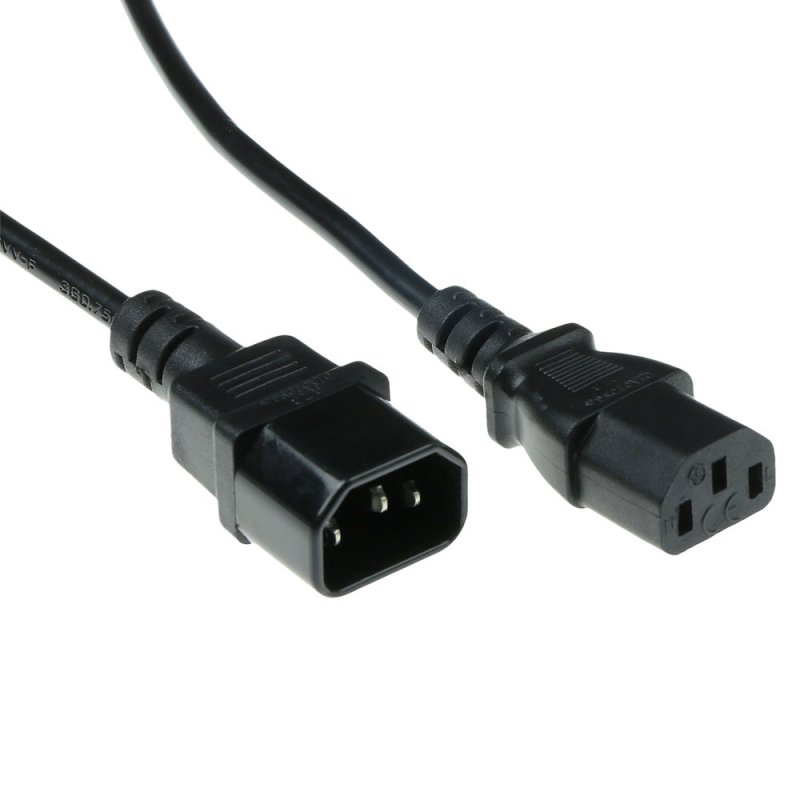Power Cord C13 F - C14 M 0.6m