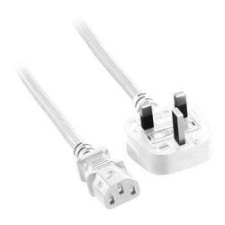 Microconnect PE090420W câble électrique Blanc 2 m Prise d'alimentation type G Coupleur C13