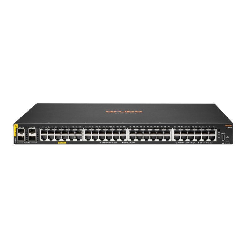 HPE Aruba Networking Aruba 6000 48G Class4 PoE 4SFP 370W Managed L3 Gigabit Ethernet (10/100/1000) Power over Ethernet