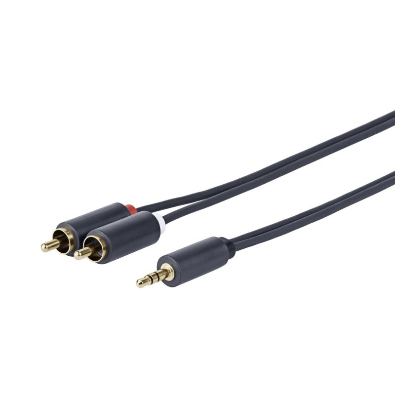 Vivolink PROMJRCA1 câble audio 1 m 3,5mm 2 x RCA Noir