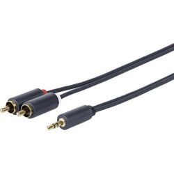 Vivolink PROMJRCA5 audio cable 5 m 3.5mm 2 x RCA Black