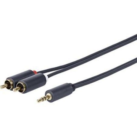 Vivolink PROMJRCA5 câble audio 5 m 3,5mm 2 x RCA Noir