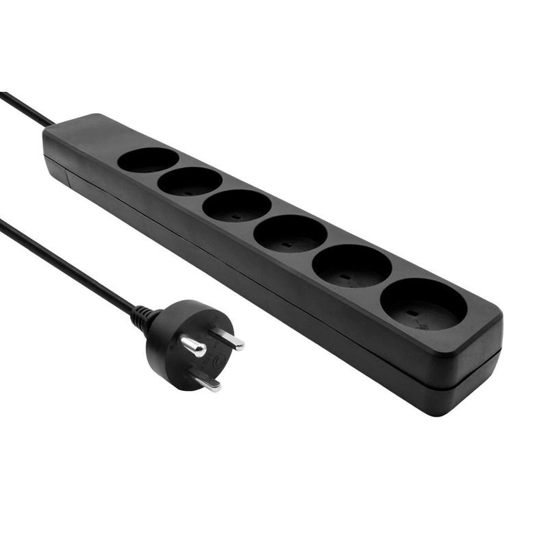 Danish IT Power Strip 6-way