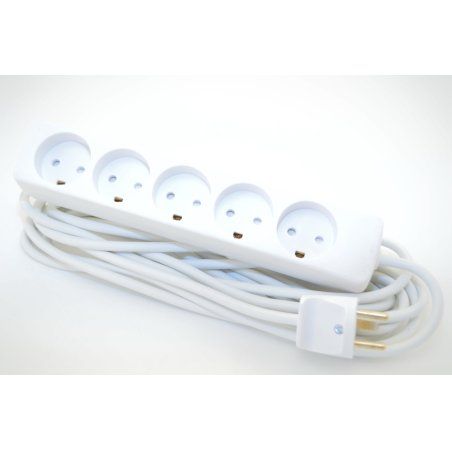 Mercodan 982150 power extension 5 m 5 AC outlet(s) White