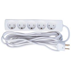 Microconnect GRU0055WDK multiprise 5 m 5 sortie(s) CA Intérieure Blanc