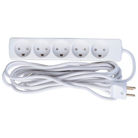 5-way Danish Power Strip 5m