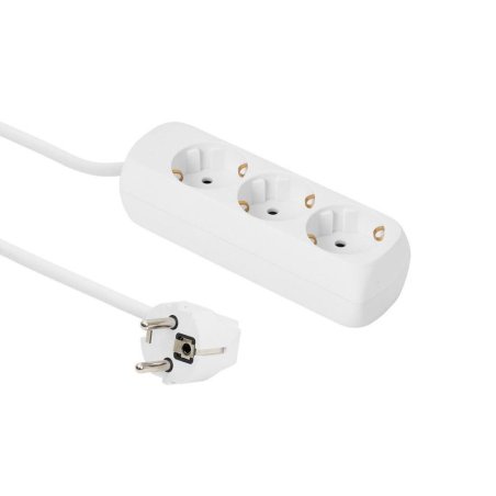 3-way Schuko Socket 3M White