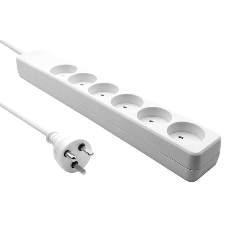 Danish IT Power Strip 6-way