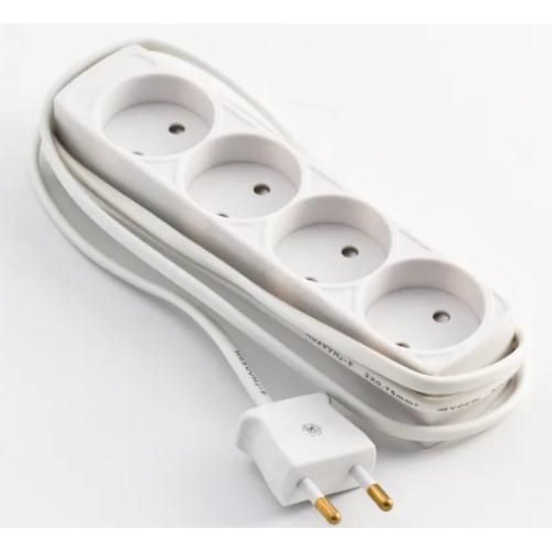 Microconnect GRUELU4H015 power extension 1.5 m 4 AC outlet(s) Indoor White