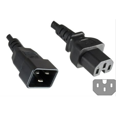 Microconnect PE152018 power cable Black 1.8 m C20 coupler C15 coupler