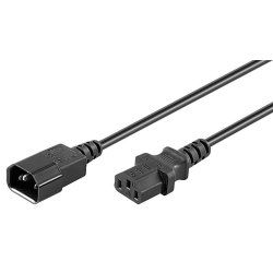 Microconnect PE040618 power cable Black 1.8 m C13 coupler C14 coupler