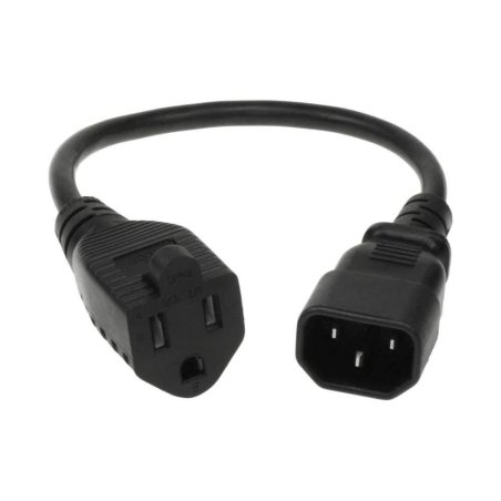 Microconnect PE110403SJTC14-IT power cable Black 0.3 m NEMA 5-15R C14 coupler
