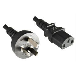 Microconnect PE150418 câble électrique Noir 1,8 m Prise d'alimentation type I Coupleur C13