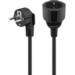 Goobay Extension Lead Earth Contact, 10 m, Black