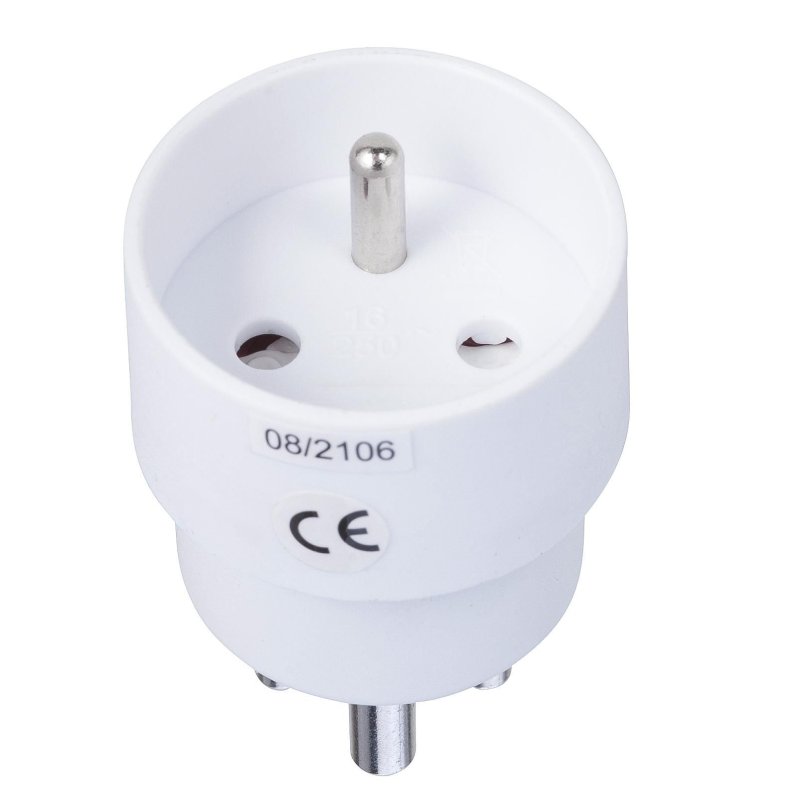 Microconnect GRUPADK adaptateur prise d'alimentation Type K (DK) Type E (FR) Blanc