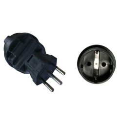 Microconnect PEAEUSWISS power plug adapter Type J (CH) Black