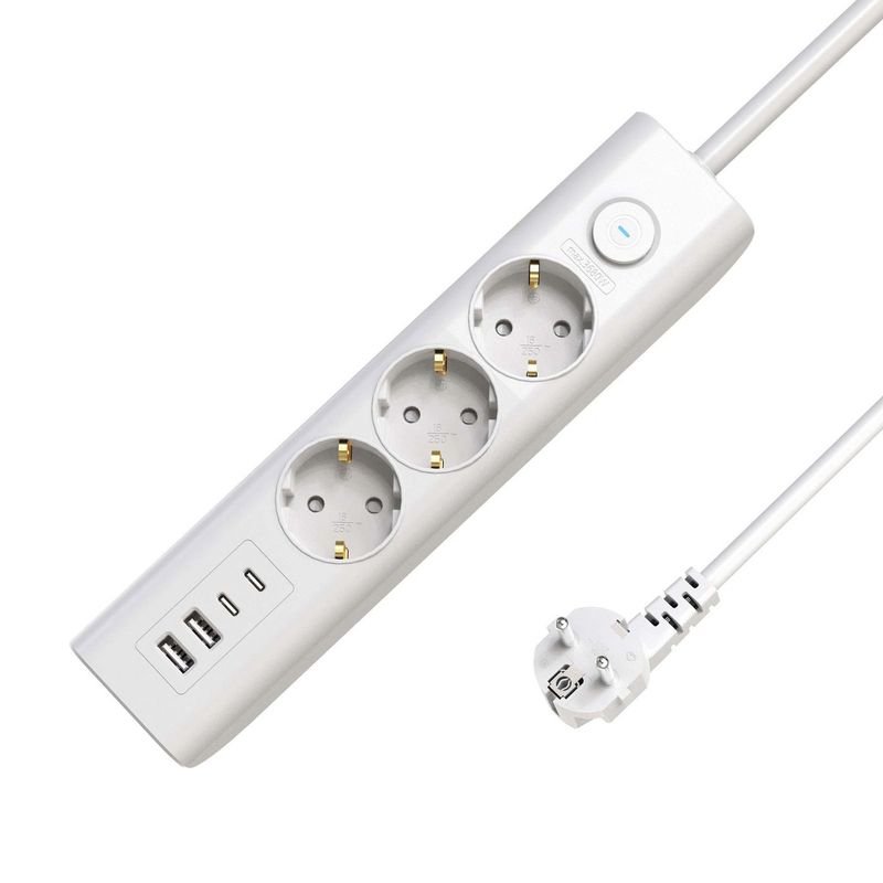 Microconnect MC-GRU00315WS-USB multiprise 1,5 m 3 sortie(s) CA Intérieure Blanc