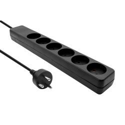 Microconnect MC-GRU0607DKB power extension 7 m 6 AC outlet(s)