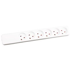 Plast Power Strip 6-way K-IT