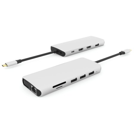 eSTUFF ES623009 interface hub USB 3.2 Gen 1 (3.1 Gen 1) Type-C 5000 Mbit/s Grey