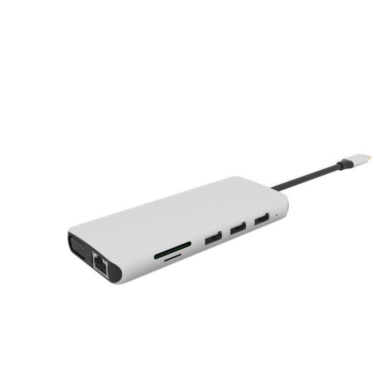 eSTUFF ES623009 interface hub USB 3.2 Gen 1 (3.1 Gen 1) Type-C 5000 Mbit/s Grey