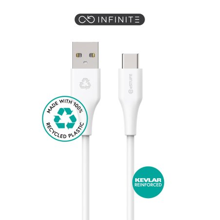 eSTUFF ES605270-BULK USB cable USB 2.0 1 m USB C USB A White