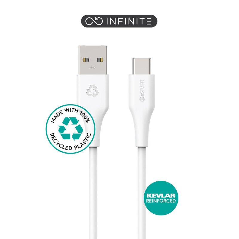 eSTUFF ES605170-BULK USB cable USB 2.0 1 m USB C USB A White