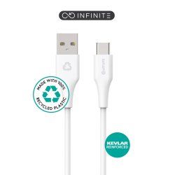 eSTUFF ES605170 USB cable USB 2.0 1 m USB C USB A White