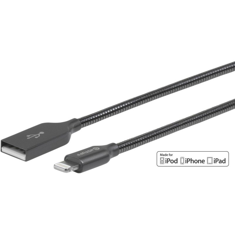 eSTUFF ES601065 lightning cable 0.5 m Grey