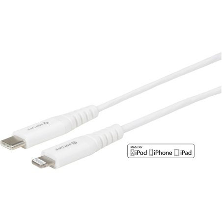 eSTUFF ES602021 lightning cable 0.5 m White