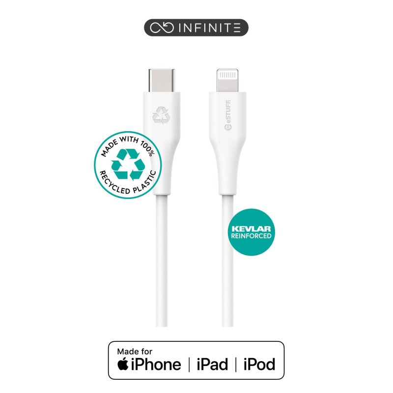 eSTUFF ES602170-BULK lightning cable 1 m White