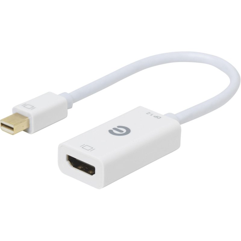 eSTUFF ES607801 câble vidéo et adaptateur 0,15 m Mini DisplayPort HDMI Type A (Standard) Blanc