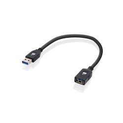 iogear G2LU3AMF câble USB USB 3.2 Gen 1 (3.1 Gen 1) 0,3 m USB A Noir