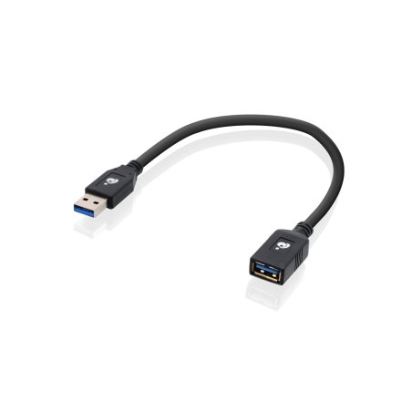 iogear G2LU3AMF câble USB USB 3.2 Gen 1 (3.1 Gen 1) 0,3 m USB A Noir