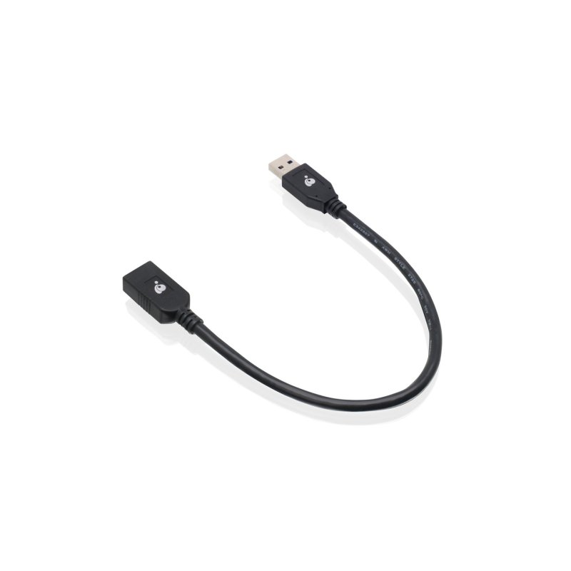 iogear G2LU3AMF câble USB USB 3.2 Gen 1 (3.1 Gen 1) 0,3 m USB A Noir