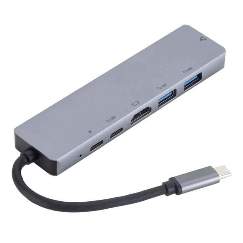 eSTUFF ES623012 station d'accueil USB 3.2 Gen 1 (3.1 Gen 1) Type-C Gris
