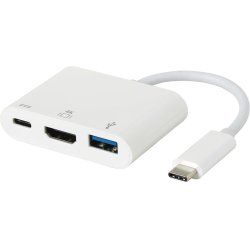 eSTUFF ES623001WH interface hub USB 3.2 Gen 1 (3.1 Gen 1) Type-C 5000 Mbit/s White