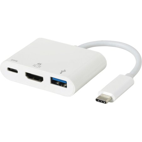 eSTUFF ES623001WH interface hub USB 3.2 Gen 1 (3.1 Gen 1) Type-C 5000 Mbit/s White