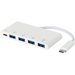 eSTUFF ES623007WH interface hub USB 3.2 Gen 1 (3.1 Gen 1) Type-C 5000 Mbit/s White